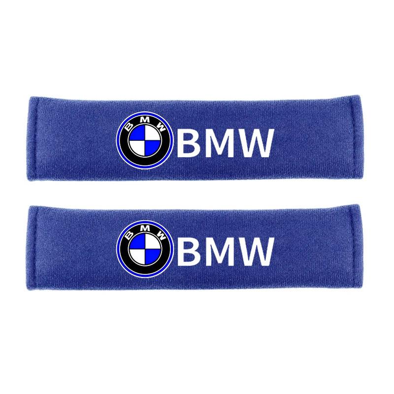 LBHBE1 2026 Car Sticker Car Seat Belt Cover Styling Cotton Safety Shoulder Protector for BMW M Performance E39 E46 E90 E30 E60 E91 E92