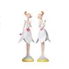 2pcs/set Nordic Angel Girl Figurines Angel Girl Resin Craft Sisters Flower Girl Ornament Standing Position Sitting Position