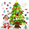 3.2 Foot DIY Felt Christmas Tree Removable Ornaments, Children's Gifts Year Wall