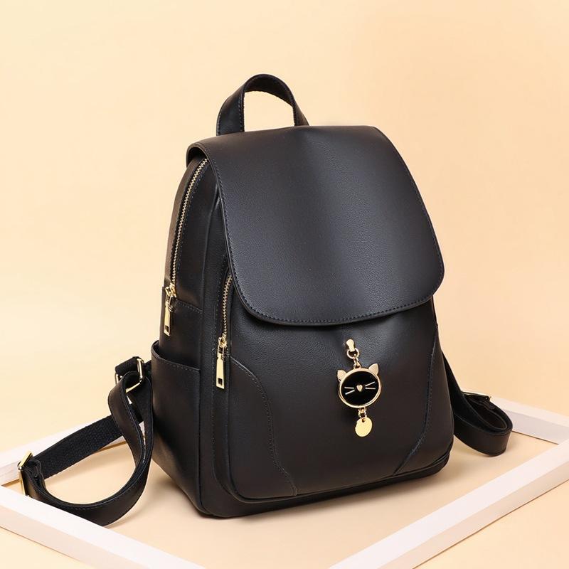 Рюкзак из коровьей кожи для женщин, большой емкости, деловой рюкзак, модный повседневный школьный рюкзак, универсальная практичная дорожная сумка