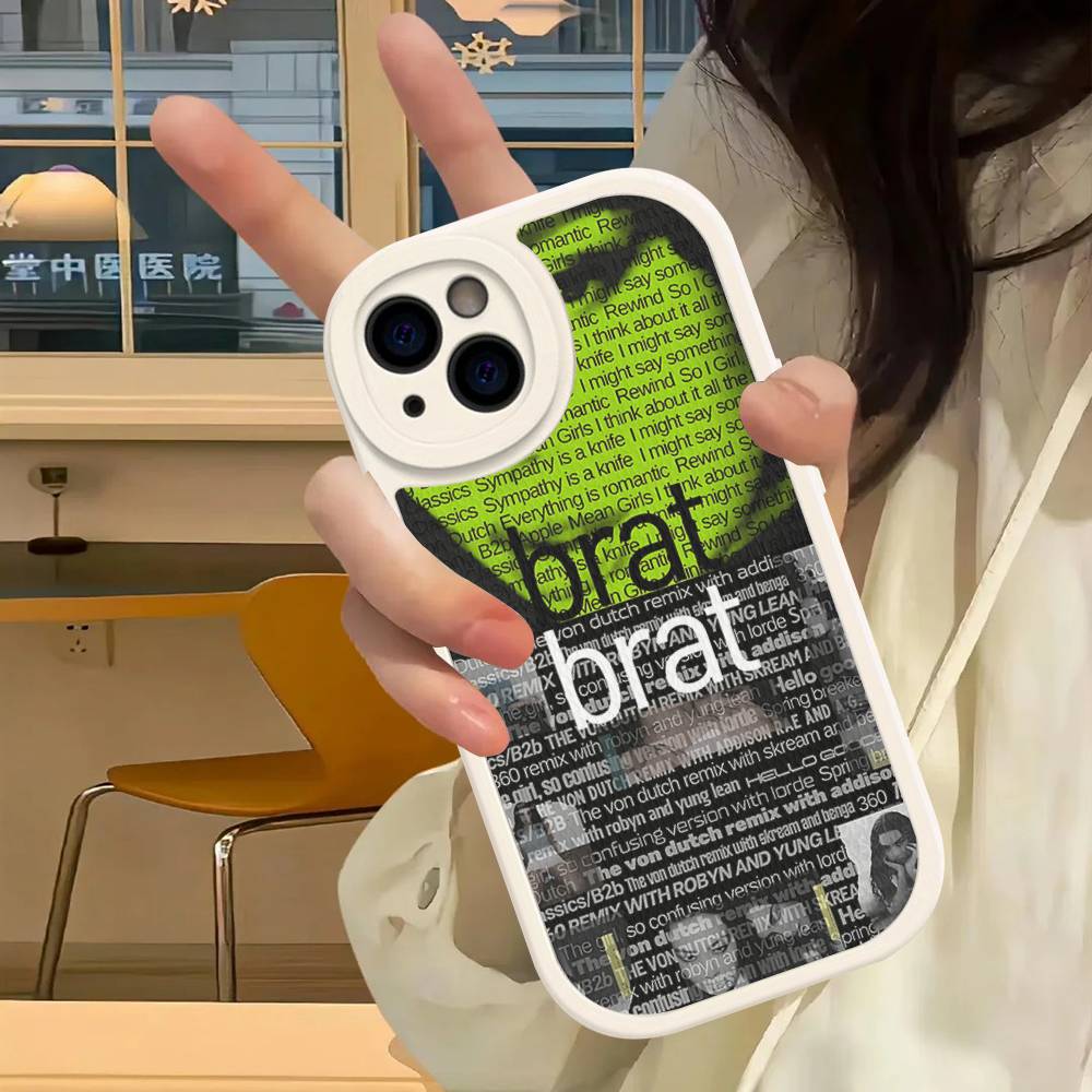 Чехол для телефона из кожи C-Charlis XCX B-BRAT Для IPhone 16 16e 15 14 13 12 11 Pro Max Plus Mini
