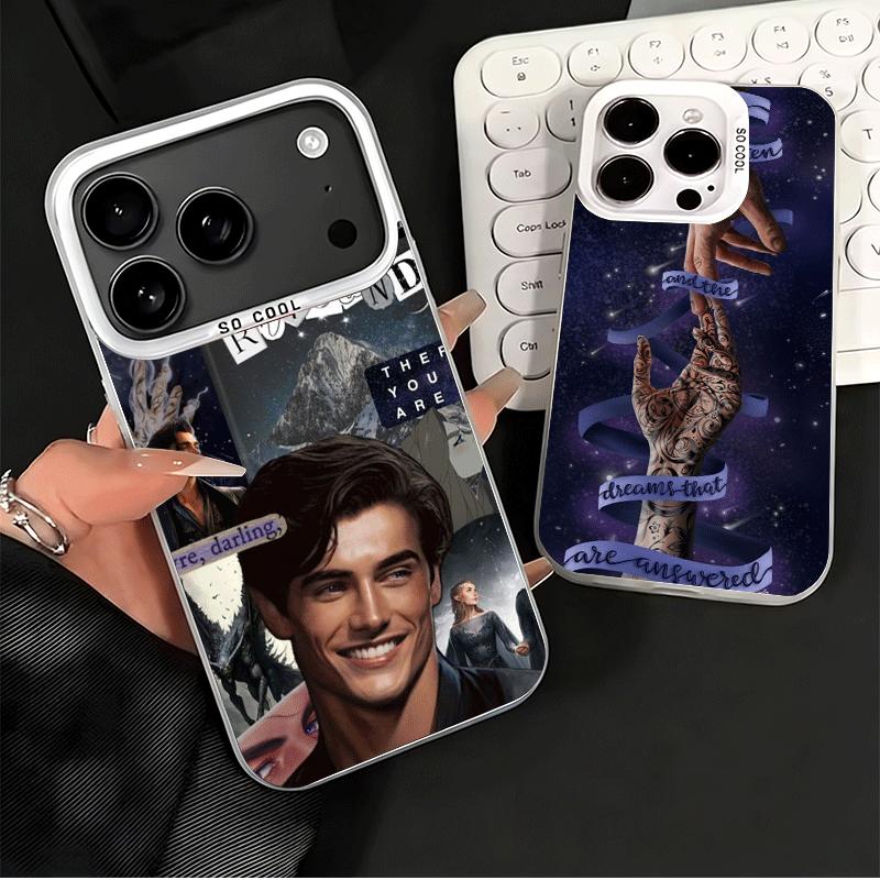 Acotar A Court of Mist and Fury Мягкий чехол для телефона для iPhone 15 16 17 Pro Max 17Air 16E 14 Plus 13 12 Mini Ударопрочный чехол Задняя часть S