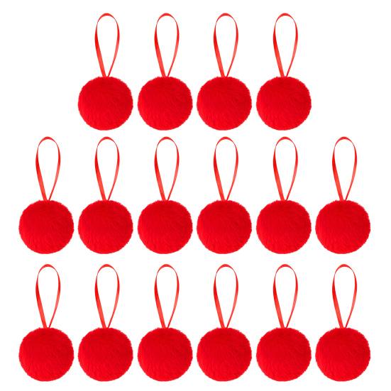 12/16 шт. пушистые рождественские шары, плюшевые искусственные меховые эльфийские шары, помпоны для рождественской елки, украшения для вечеринок