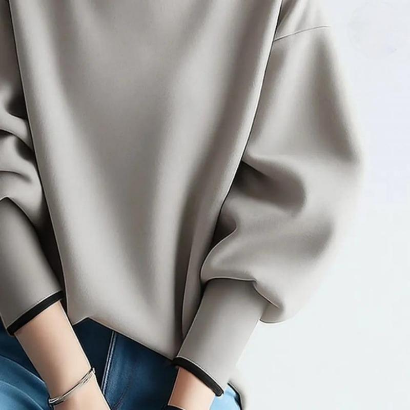 Women S Japanese Style Long Sleeve Pullover T Shirt Casual Slim Fit 3 Colors