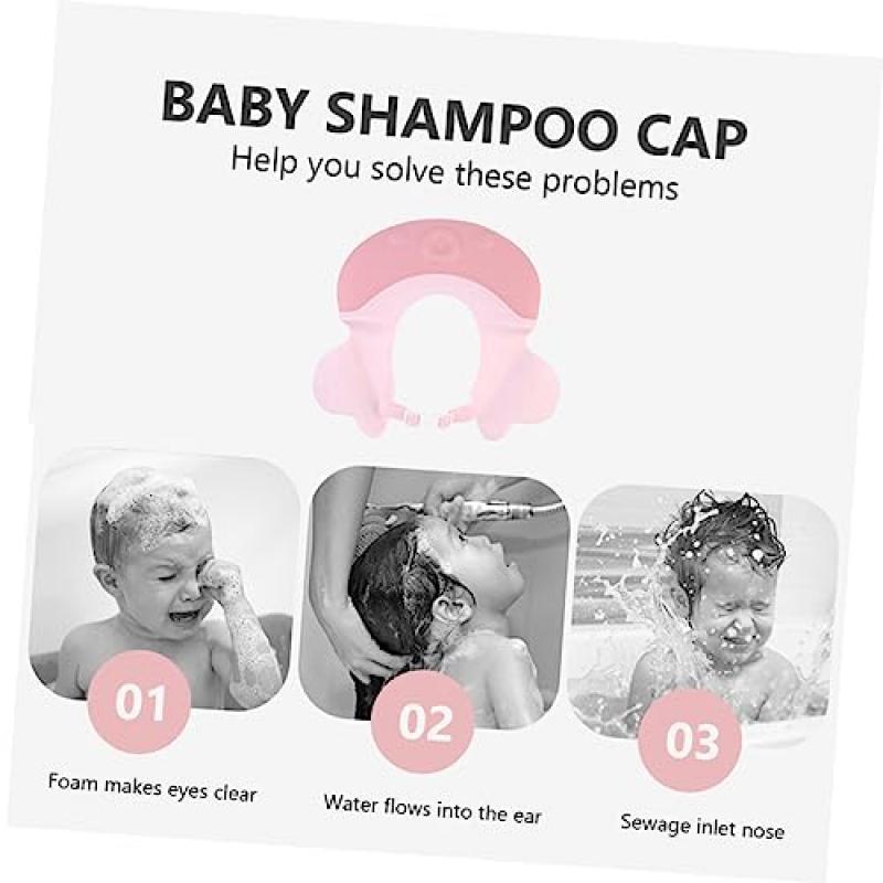 Shampoo Cap for Adults and Babies, Safe Waterproof Bathing Hat, Hair Washing Visor Shield, Kids Shower Protective Cap, Anti-Splash Sport