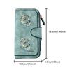 Long zipper wallet with various wild bird patterns large capacity card holder unisex clutch bag stylish zippered coin purse suitable for daily travel