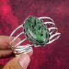 Ruby Zoisite Bangle Gemstone Jewelry, 925 Solid Sterling Silver Handmade Bangle, Latest Design Cuff Jewelry