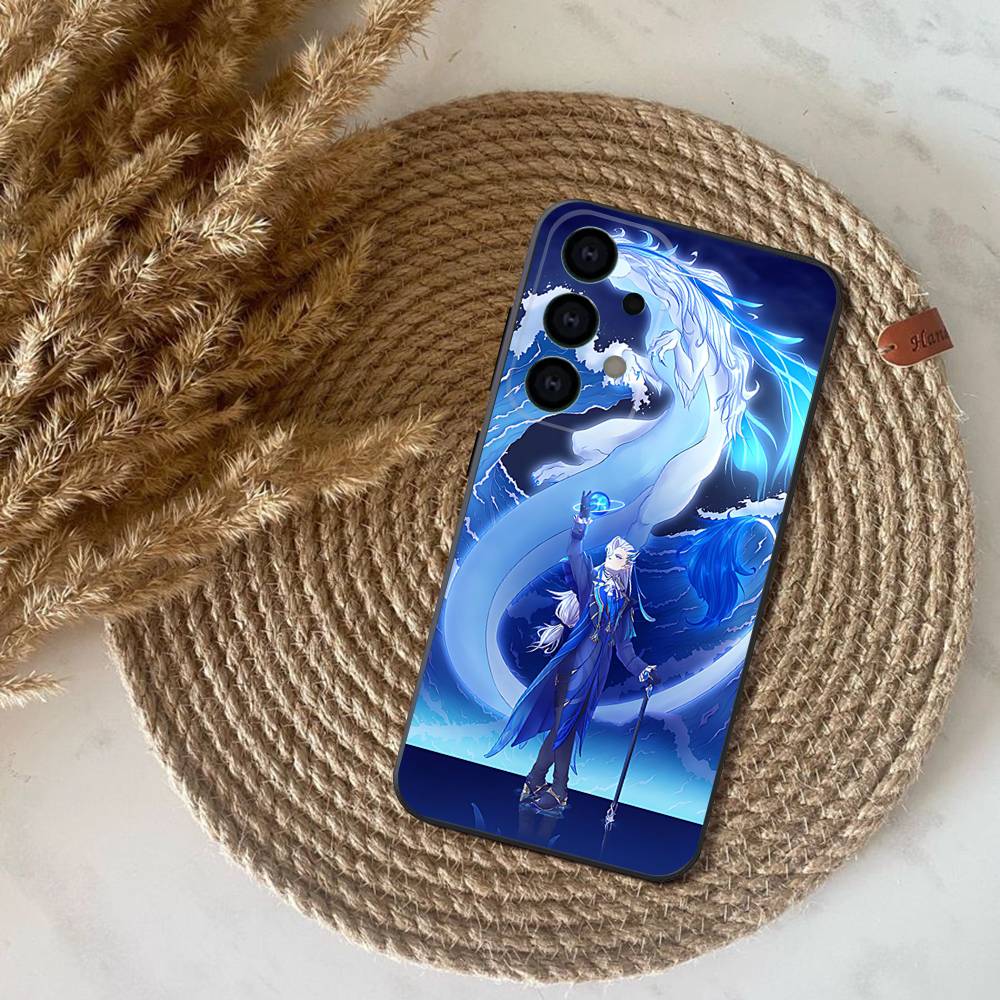 Genshin I-Impact Neuvillette Phone Case for Samsung S series s21 s22 s23 s24 s25 FE Plus Ultra TPU Soft to Skin-friendly case