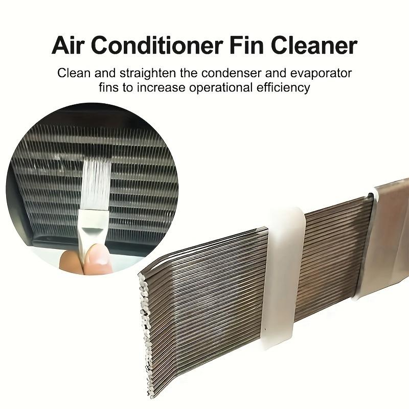 1Pc Air Conditioning Fin Cleaning Comb Stainless Steel Brush Fin Straightener Air Conditioner Cleaning Tool