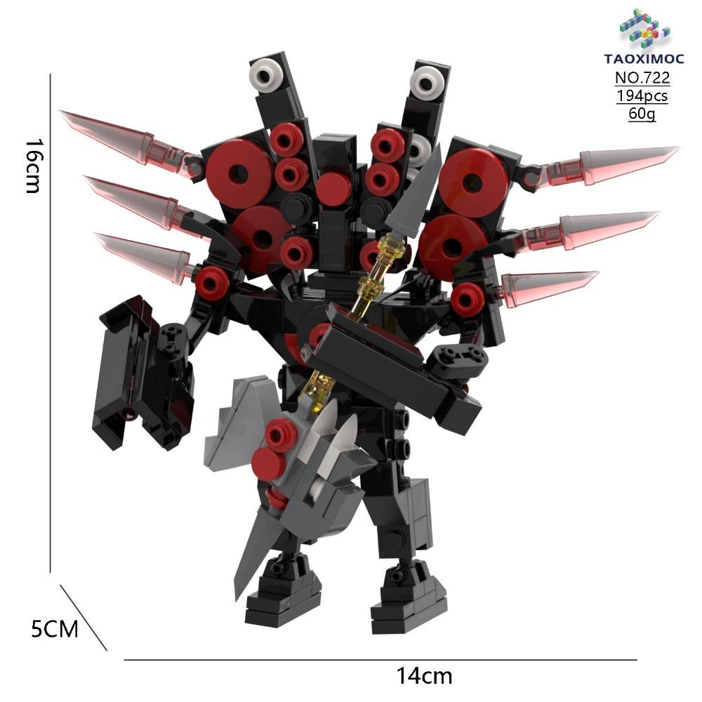 Skibidi Toilet Building Block Horror Game Speakerman Bosses Camara Titan TV Man Cartoon Doll Model Kids Halloween Birthday Gift