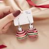 Fashion Christmas Earrings 2024 New Creative Christmas Bulb Drop Earrings For Women Christmas Gift Colorful Ball Dangle Earrings
