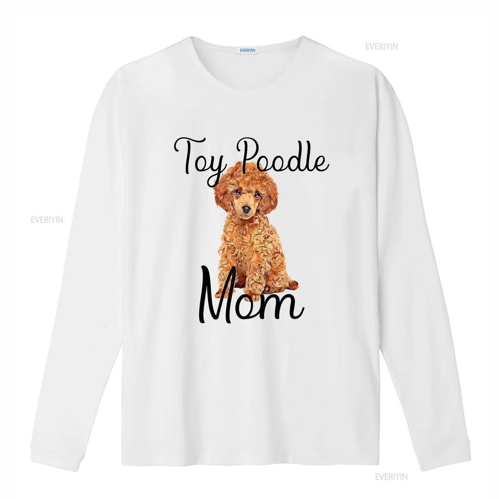 Waffle Toy Poodle Dog Mom Puppy Lover Womens T Shirt Long Or Short Sleeves Vintage Washed Fashion Versatile Casual Slightly