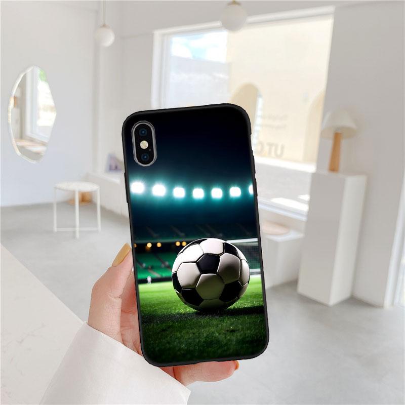 BF58 Мягкий чехол для телефона в виде футбольного мяча для Xiaomi Poco C40 C50 C51 C55 C65 C71 C75 F3 F5 F6 F7 M2 M3 Pro Ultra