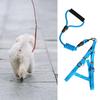 Жилет для домашних животных с поводком Регулируемая быстроразъемная пряжка с защитой от побега Маленькая и большая нагрудная шлейка для кошек и щенков Тяговая веревка Товары для домашних животных