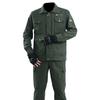2 Pcs/Set Men Overalls Dirt-proof Wear Resistant Multi-pockets Soft Coat Suit for Welding