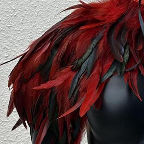 Готический стиль шаль павлин костюм женский шаль кружевной шарф перья винтажный готический плащ карнавальный костюм на Хэллоуин карнавальный костюм