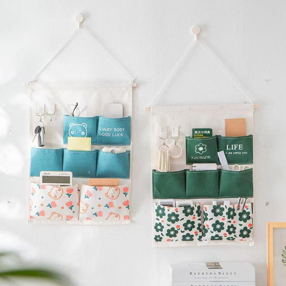 Настенная сумка для хранения с множеством карманов, мешочки для хранения мелочей, подвесная сумка для общежития