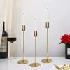 Nordic Light Luxury Gold Candlestick Wedding Romantic Candlelight Dinner Candlestick Props Wedding Home Model Room Decoration