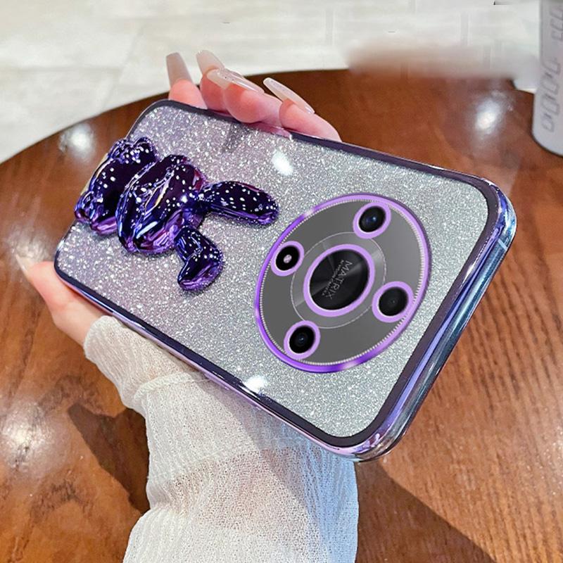 For Honor Magic6 Lite 5G/X9b 5G Case Cute Rabbit Shockproof Kickstand Phone Case