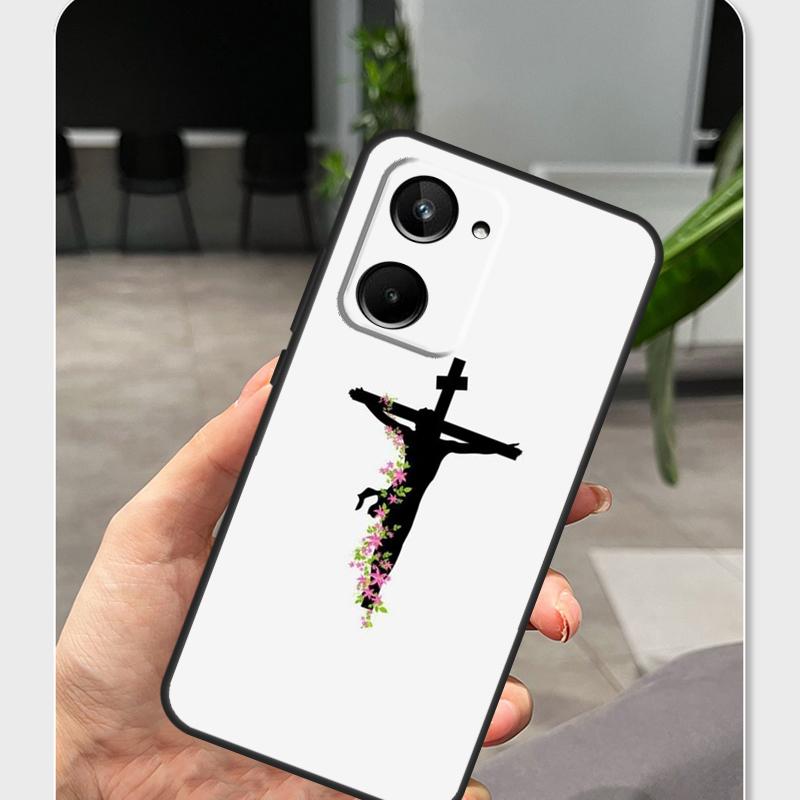 Jesus Christ Cross Case For Realme 15 13 12 10 11 14 Pro Plus GT6 GT7 C55 C15 C35 C33 C61 C65 C67 C53 C71 C75