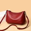 High-quality Solid Color Cow Leather Shoulder Crossbody Bags for Women Vintage Large Genuine Leather Bag