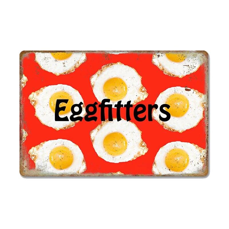 Оловянные знаки с цыплятами, металлический винтажный постер, петух, куриные яйца, ретро-налет, настенные наклейки, живопись для двери фермы, домашний декор