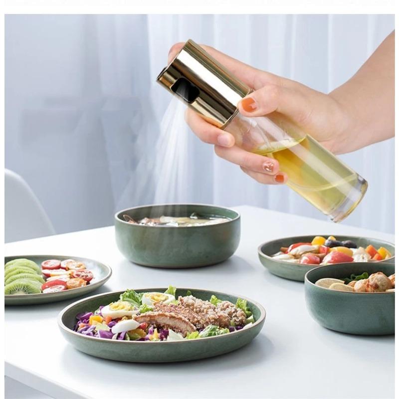 1 шт. 100 мл распылитель оливкового масла из нержавеющей стали, распылитель для кухонного масла, стеклянная банка для масла