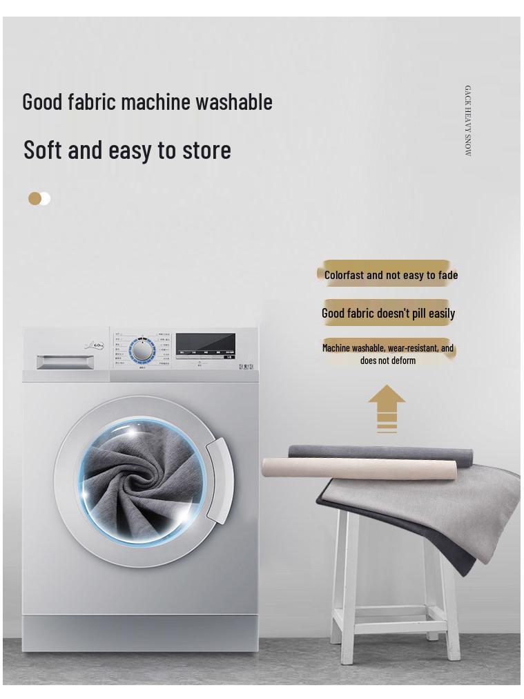 Non-Slip Gray Chenille Sofa Cushions with Modern, All-Season Light Luxury Cover