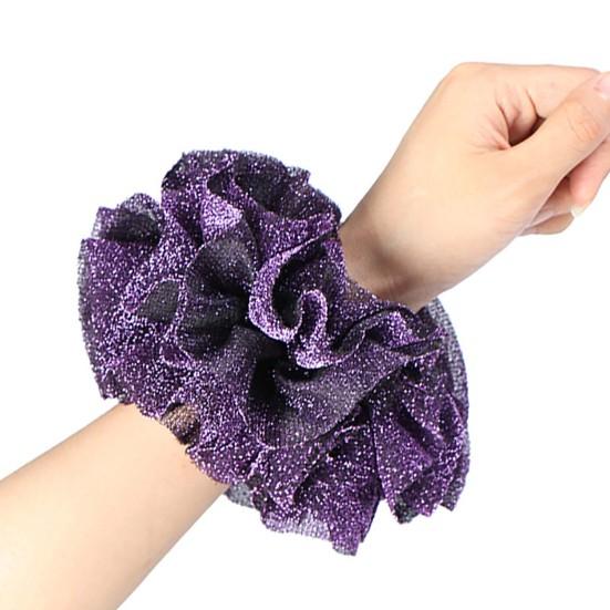 Flower Shape Hair Tie High Elastic Headwear Big Shining Hair Rope Hair Accessories