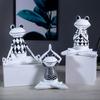 Смоляные фигурки лягушек для йоги, скульптура животного для медитации, скандинавский декор для дома, статуэтка на стол в гостиную, украшения для книжной полки в офисе