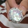 Women 'S 925 Sterling Silver Opal Ring Jewelry Ring Wholesale Size 6 -10