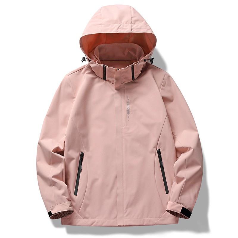 Mens Waterproof Windproof Hiking Jacket Outdoor Raincoat Lightweight Hooded Shell Coat Couples