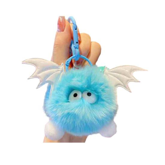 Yousheng Keychain Pendant Cartoon Doll Charm with Wings Plush Key Chain Versatile Decoration Keys Backpack Wallet Accessories