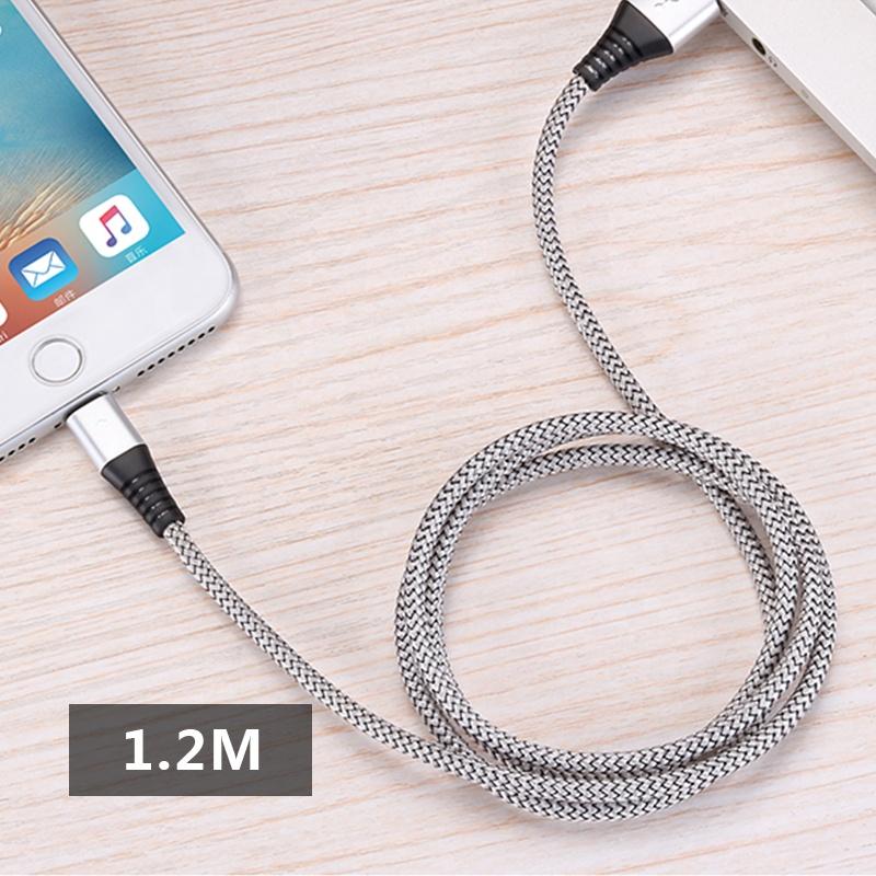 Type C New Design Data Cables 2.4a Current Output Nylon Braid + Aluminium Alloy High Speed Data Cable