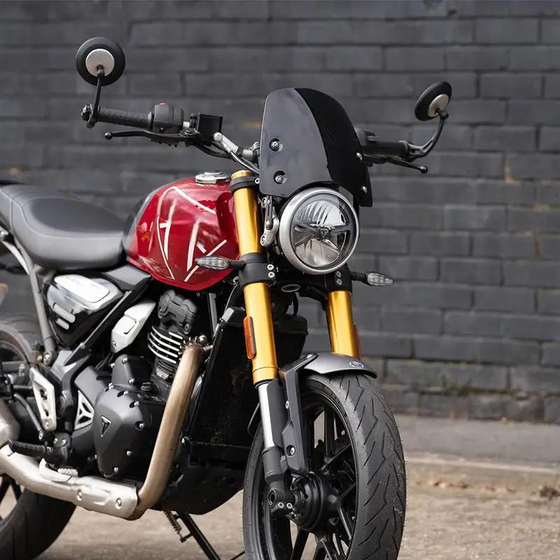 For Triumph Scrambler 400X  Windscreen Motorcycle Windshield Triumph Speed 400 Wind Deflectors Visor Screen Headlight Fairing