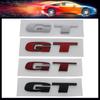 3D Premium ABS GT Letters Sticker Tail Bumper Badge Auto Rear Trunk Emblem Accessories Exterior Decoration