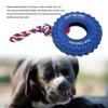 With Rope Dog Teething Toys Interactive Rubber Dog Tire Toy Durable Dog Tire Chewing Toy  Home