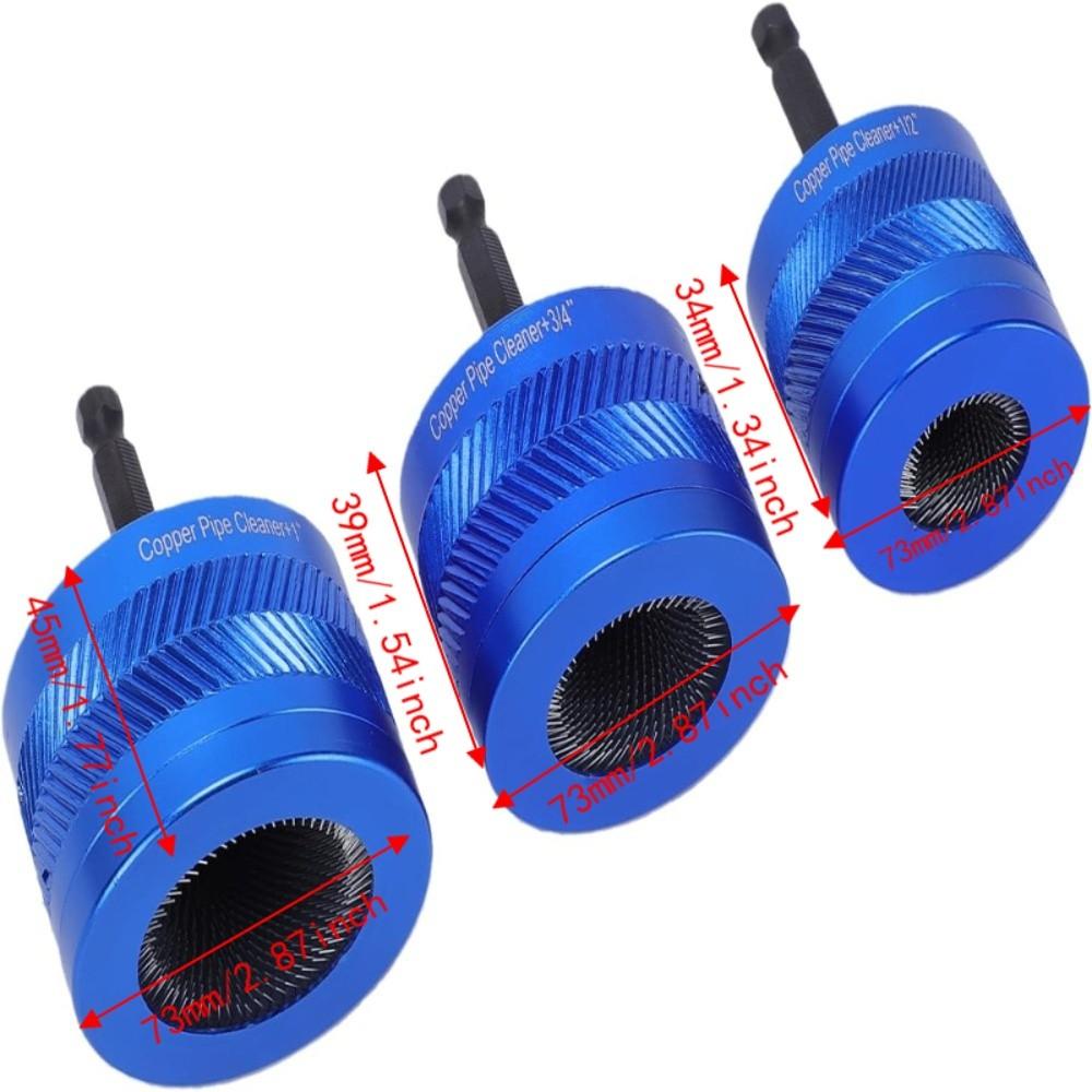 Fits 1/2 Inch Pipe Spiral Cleaners Fits 3/4 Inch Pipe Drill Attachment Brush  Oxide Removal