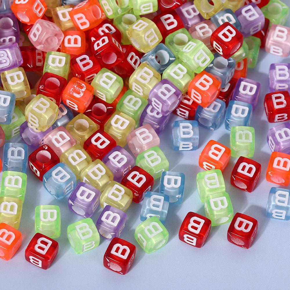 Colorful A-Z Letter Beads for DIY Jewelry & Educational Bracelets