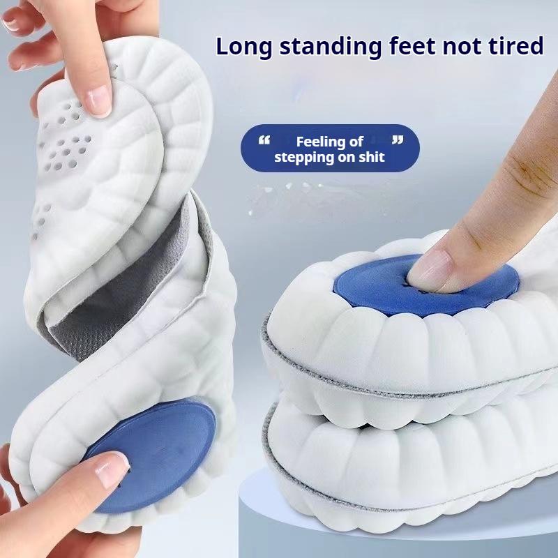 1 пара Супермягкие стельки Мужские стельки для бега Спортивная обувь Стелька для ног Пена с памятью Амортизация Подошва обуви Подошва обуви при подошвенном фасциите