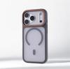 Роскошный Матовый Полупрозрачный Чехол Для Magsafe Для iPhone 17 16 Pro Max 15 14 Plus 13 12 11 Магнитный Беспроводная Зарядка Ударопрочный Чехол