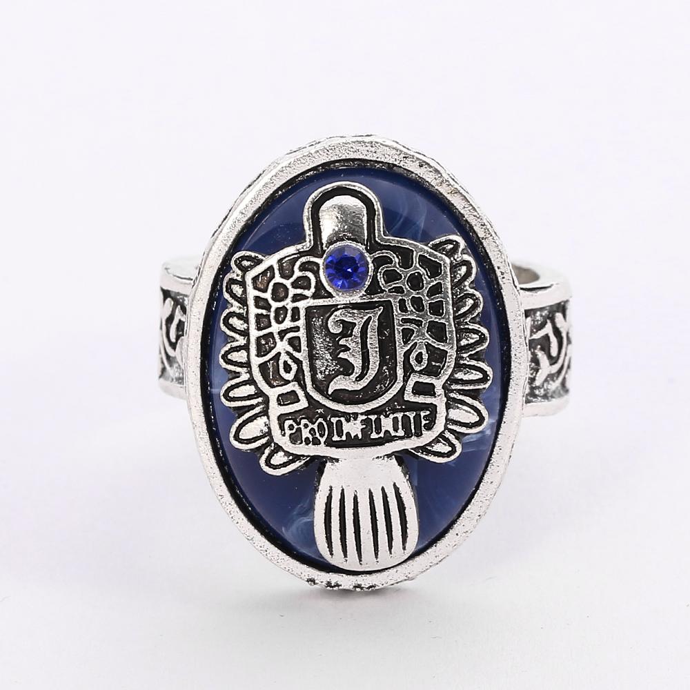 Дневники вампира Кольцо А-Я 26 Букв Для Женщин и Мужчин Алфавитные Инициалы Готическая Бижутерия Сальваторе Дэймон Возрожденный Кольцо Дневного Света