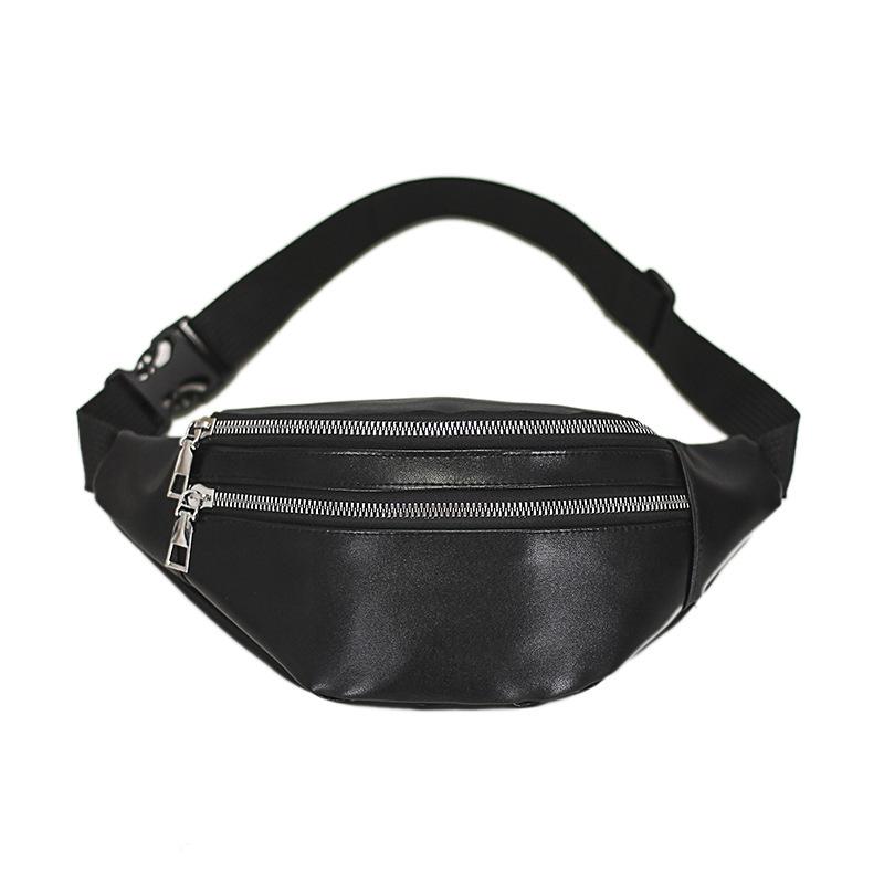 New PU Leather Women Waist Packs Waterproof Shoulder Bag Fanny Pack Belt Money Purse Fashion Chest Bag Clutch