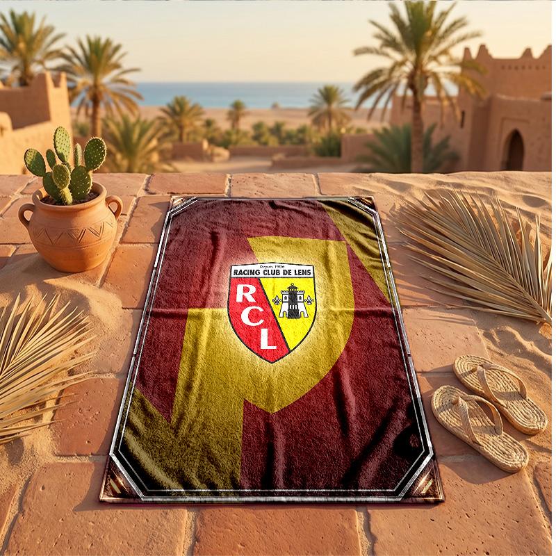 Пляжное полотенце из микрофибры с принтом Lens FC, быстросохнущее, впитывающее, большого размера, для пляжа, плавания, путешествий
