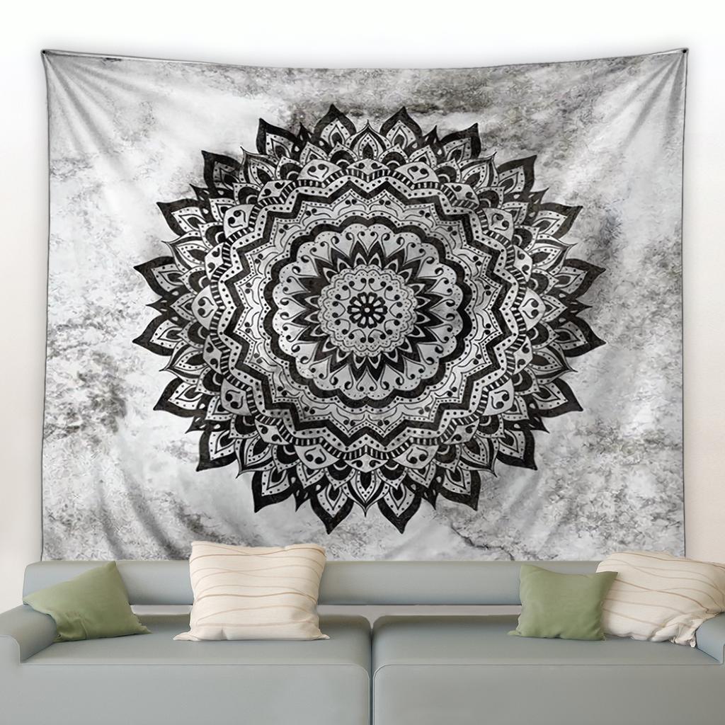 Геометрический богемный мандала цветок гобелен современная мода для дома гостиная общежитие украшение настенный коврик для пикника гобелен