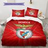 S.L. Benfica Pattern Bedding Quilt Set  Home Decoration  Gift (1 * duvet cover + 2 * pillowcase  without core)