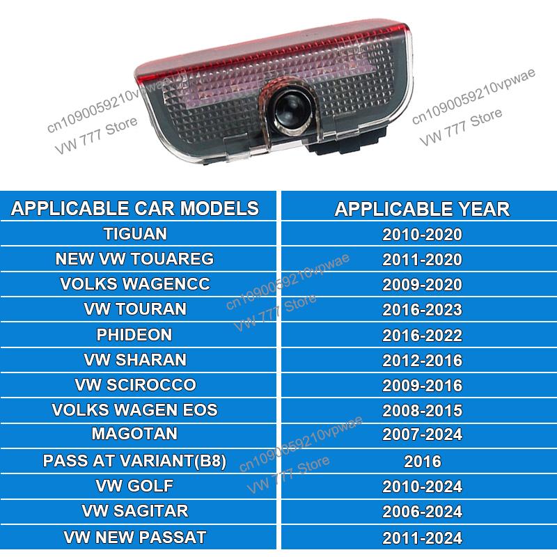 Для VW VOLKSWAGEN Новый Для VW Volkswagen Passat CC Lamando Touran Touareg Tiguan Eos Golf Логотип Двери Автомобиля Лазерный Проектор Приветственный Свет