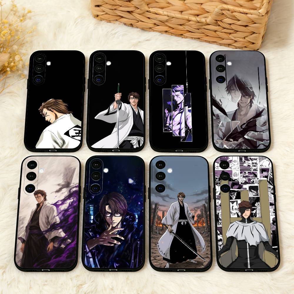 Чехол для телефона B-Bleach Anime A-Aizen для Samsung A73,72,71,53,52,51,22,91,80, Мягкий черный чехол