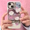 Зеркальный корпус для Iphone 11 12 Promax 13 14 Pro Max противоударный силиконовый мягкий милый чехол для телефона с изображением любви, цветка, собаки, кошки, Conque