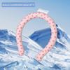 Portable Neck Cooling Tube Summer Wearable Neck Cooler Lightweight Reusable Ice Cold Ring Outdoor Heatstroke Prevention Neck Wrap Collar